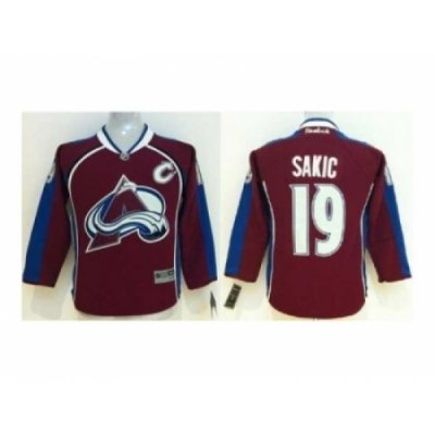 Youth nhl jerseys colorado avalanche #19 sakic red[patch C]