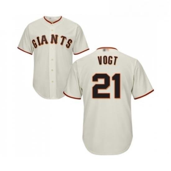 Youth San Francisco Giants 21 Stephen Vogt Replica Cream Home Cool Base Baseball Jersey