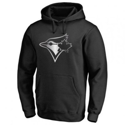 Men MLB Toronto Blue Jays Platinum Collection Pullover Hoodie Black