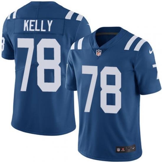 Nike Colts #78 Ryan Kelly Royal Blue Team Color Mens Stitched NFL Vapor Untouchable Limited Jersey