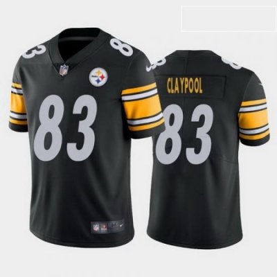 men chase claypool pittsburgh steelers black vapor limited jersey