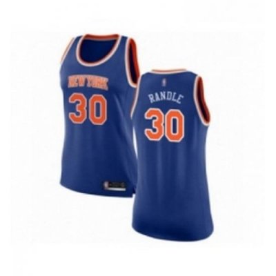 Womens New York Knicks 30 Julius Randle Swingman Royal Blue Basketball Jersey Icon Edition