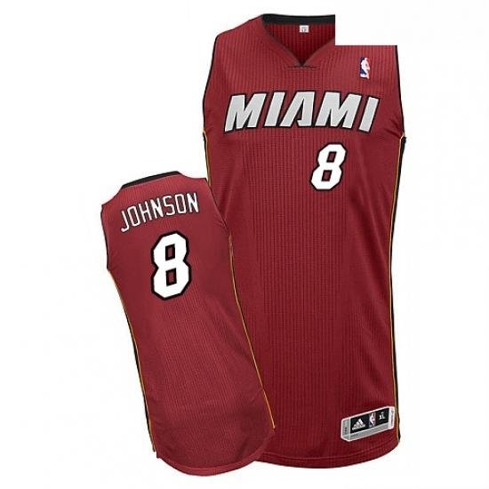 Youth Adidas Miami Heat 8 Tyler Johnson Authentic Red Alternate NBA Jersey