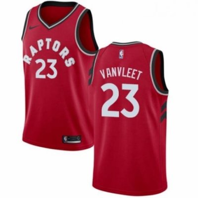 Mens Nike Toronto Raptors 23 Fred VanVleet Swingman Red NBA Jersey Icon Edition