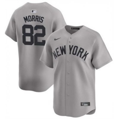 Men NeW York Yankees 82 Cody Morris Gray 2024 AWay Limited Cool Base Stitched Baseball Jersey