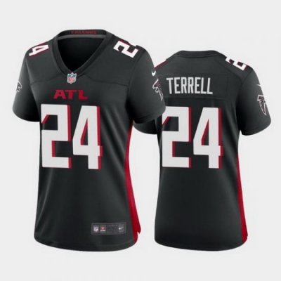 women a.j. terrell atlanta falcons black game jersey 2020