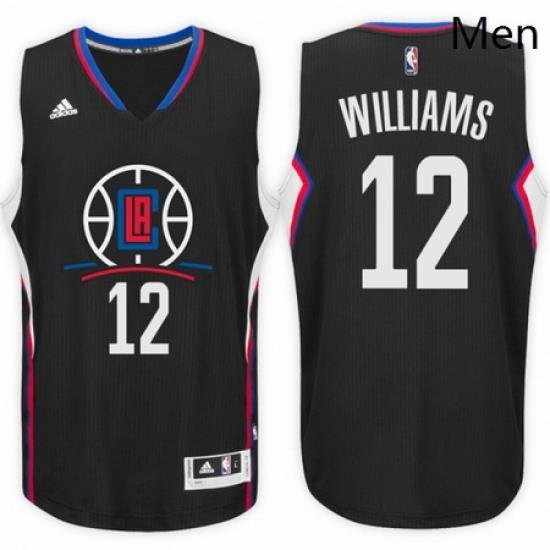 Los Angeles Clippers 12 Louis Williams Alternate Black New Swingman Stitched NBA Jersey