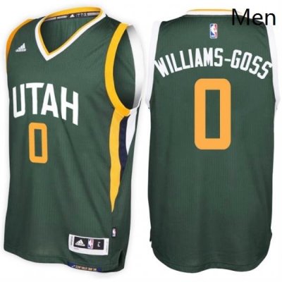 Utah Jazz 0 Nigel Williams Goss Alternate Green New Swingman Stitched NBA Jersey