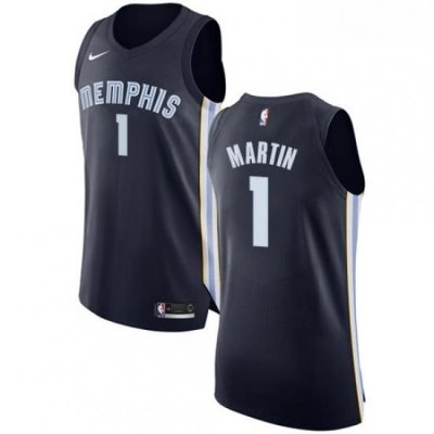 Youth Nike Memphis Grizzlies 1 Jarell Martin Authentic Navy Blue Road NBA Jersey Icon Edition