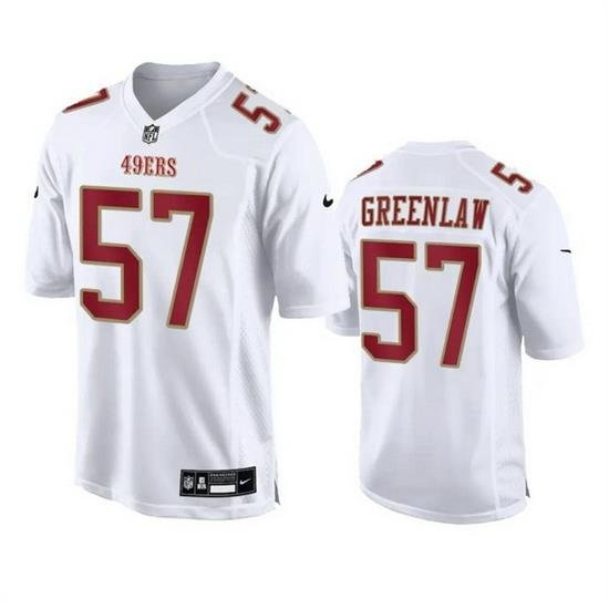 Men San Francisco 49ers 57 Dre Greenlaw White Fashion Vapor Untouchable Limited Stitched Football Jersey