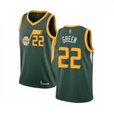 Mens Utah Jazz 22 Jeff Green Swingman Jersey Earned Edition