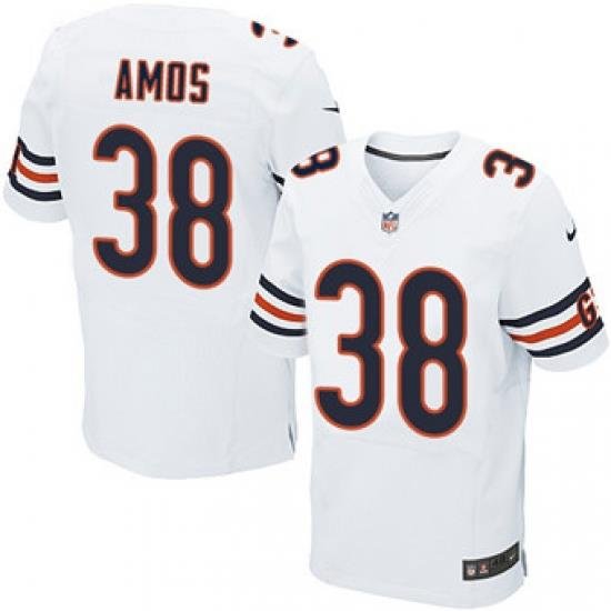 Nike Bears #38 Adrian Amos White Mens Stitched NFL Elite Jersey