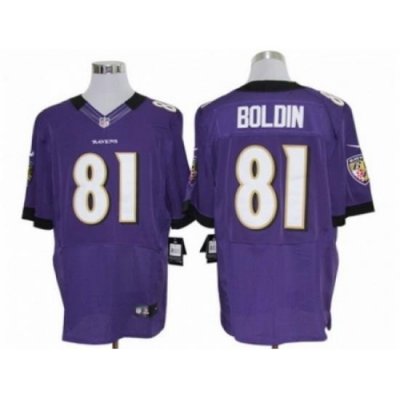 Nike Baltimore Ravens 81 Anquan Boldin Purple Elite NFL Jersey