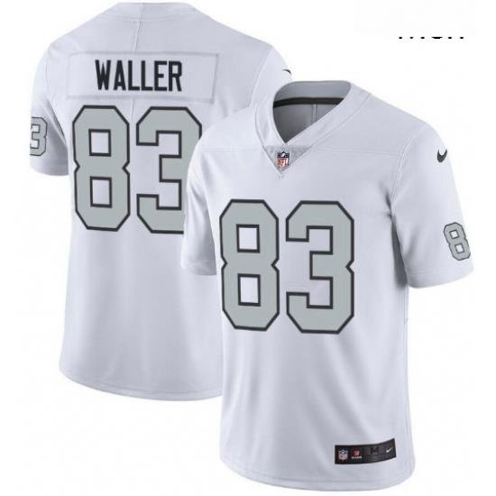 Oakland Raiders 83 Darren Waller White Rush Limited Jersey