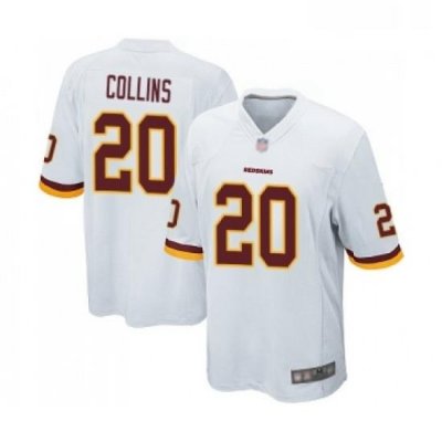 Mens Washington Redskins 20 Landon Collins Game White Football Jersey