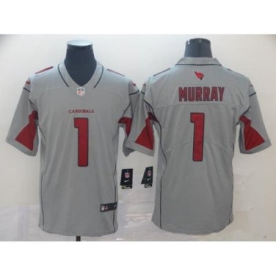 Nike Cardinals 1 Kyler Murray Silver Inverted Legend Jersey