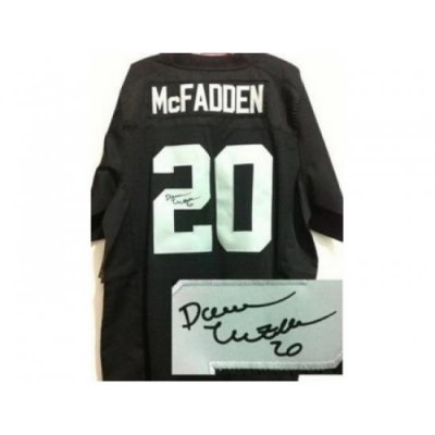 Nike Oakland Raiders 20 Darren McFadden Black Elite Signed NFL Jersey