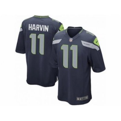 Nike Seattle Seahawks 11 Percy Harvin blue Game NFL Jersey