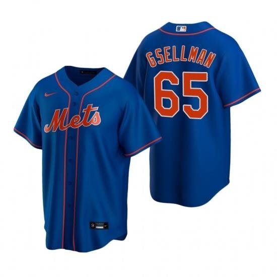 Mens Nike NeW York Mets 65 Robert Gsellman Royal Alternate Stitched Baseball Jersey