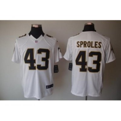 Nike NeW Orleans Saints 43 Darren Sproles White LIMITED NFL Jersey