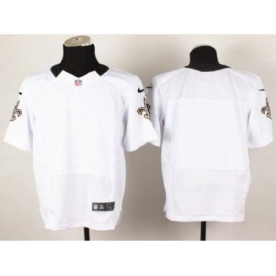 Nike New Orleans Saints Blank White Elite NFL Jersey