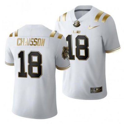 Lsu Tigers K'Lavon Chaisson Golden Edition Limited Nfl White Jersey