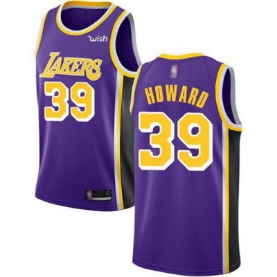 Lakers  39 Dwight Howard Purple Basketball Swingman Statement Edition Jersey