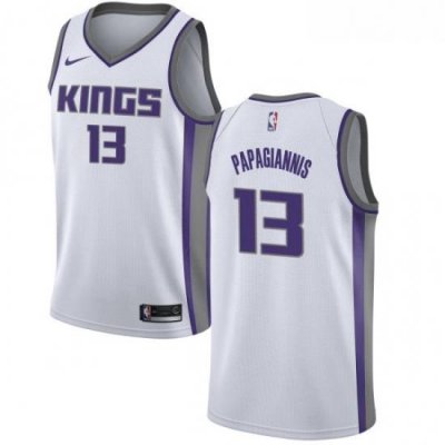 Youth Nike Sacramento Kings 13 Georgios Papagiannis Authentic White NBA Jersey Association Edition