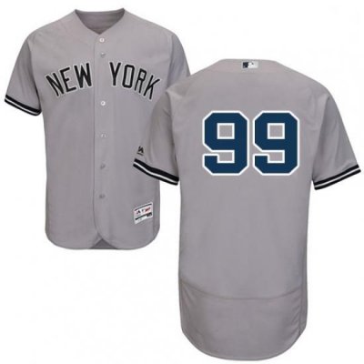 Mens Majestic NeW York Yankees 99 Aaron Judge Grey Flexbase Authentic Collection MLB Jersey