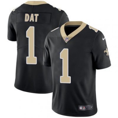 Nike Saints #1 Who Dat Black Team Color Mens Stitched NFL Vapor Untouchable Limited Jersey