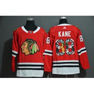 Men Chicago Blackhawks 88 Patrick Kane Red Fashion Adidas Jersey