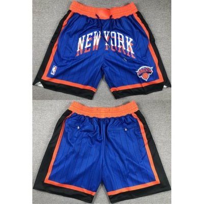 Men New Yok Knicks Royal City Edition Shorts