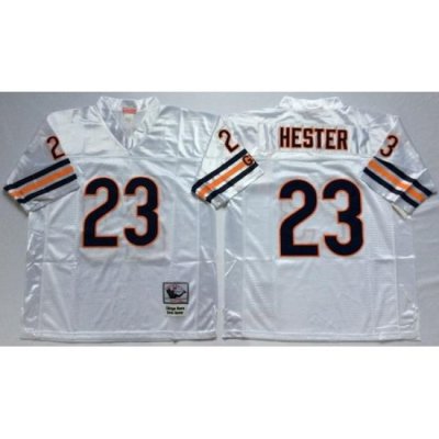 Men Chicago Bears 23 Devin Hester White M&N Throwback Jersey