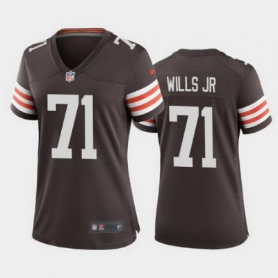 women jedrick wills cleveland browns brown game jersey 2020