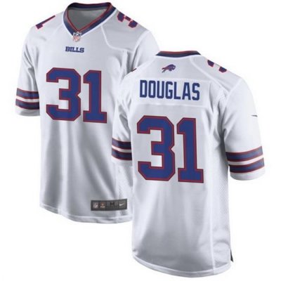 Men Buffalo Bills 31 Rasul Douglas White Stitched Football Game Jersey