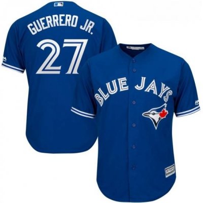 Youth Toronto Blue Jays Vladimir Guerrero Jr Majestic Royal Alternate Official Cool Base Player Jersey