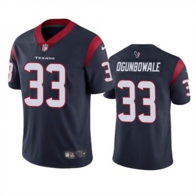 Men Houston Texans 33 Dare Ogunbowale Navy Vapor Untouchable Limited Stitched Jersey