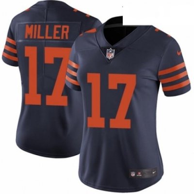 Womens Nike Chicago Bears 17 Anthony Miller Navy Blue Alternate Vapor Untouchable Elite Player NFL Jersey