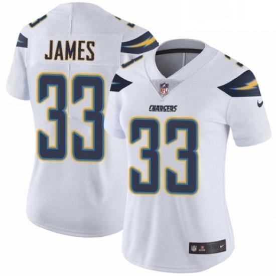 Womens Nike Los Angeles Chargers 33 DerWin James White Vapor Untouchable Limited Player NFL Jersey