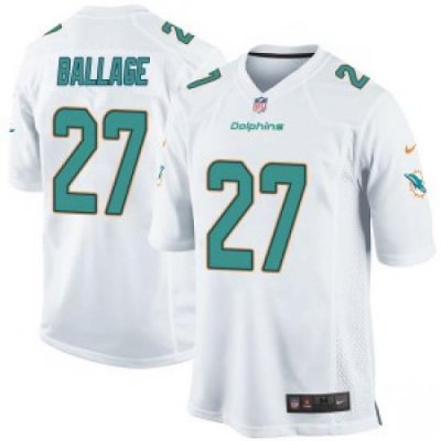 Kalen Ballage Miami Dolphins men Game Nike Jersey White