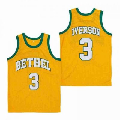 3# IVERSON COLOR-SPLIT STYLE 1A BASKETBALL JERSEY