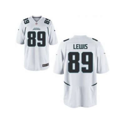 Nike Jacksonville Jaguars 89 Marcedes LeWis White Game NFL Jersey