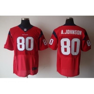 Nike Houston Texans 80 Andre Johnson Red Elite NFL Jersey