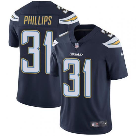 Youth Nike Chargers 31 Adrian Phillips Navy Blue Team Color Stitched NFL Vapor Untouchable Limited Jersey