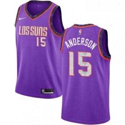 Youth Nike Phoenix Suns 15 Ryan Anderson Swingman Purple NBA Jersey 2018 19 City Edition