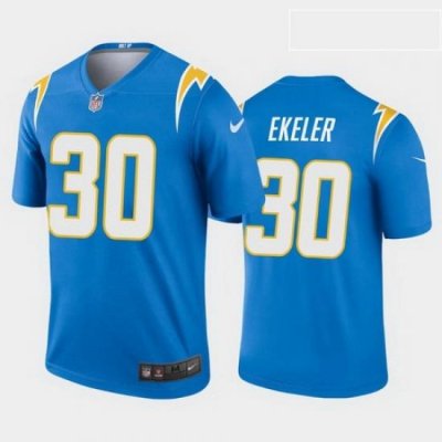 Men Nike Los Angels Chargers 30 Austin Ekeler powder blue Vapor Limited Jersey