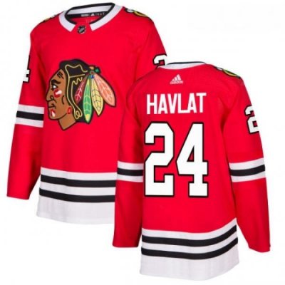 Youth Adidas Chicago Blackhawks 24 Martin Havlat Authentic Red Home NHL Jersey