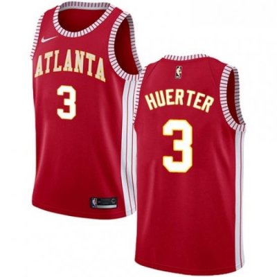 Youth Nike Atlanta Hawks 3 Kevin Huerter Swingman Red NBA Jersey Statement Edition