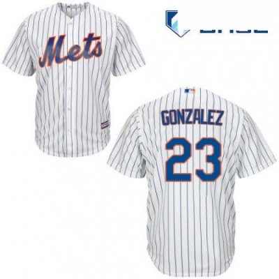 Youth Majestic New York Mets 23 Adrian Gonzalez Authentic White Home Cool Base MLB Jersey