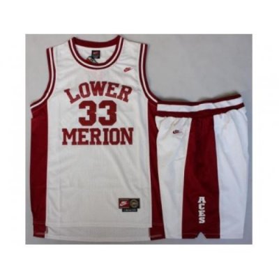 Lower Merion 33 Kobe Bryant White Basketball Jerseys Shorts Suits